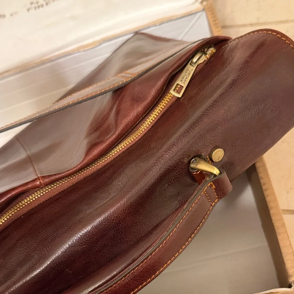 Tuscany Leather Deep Brown Briefcase